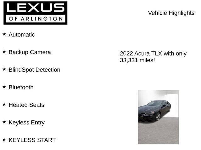 2022 Acura TLX FWD