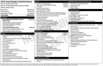 2018 Jeep All-New Wrangler Unlimited Sahara