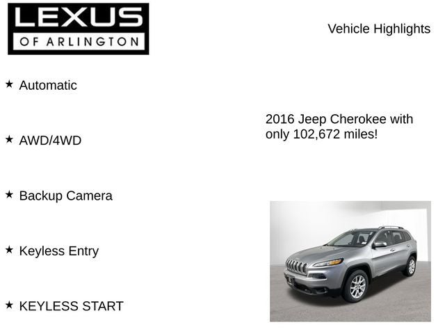 2016 Jeep Cherokee Latitude