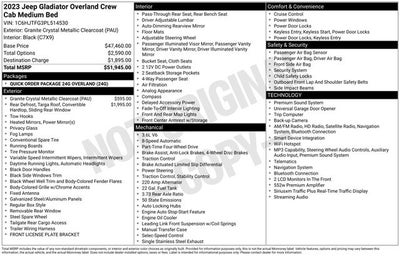 2023 Jeep Gladiator Overland