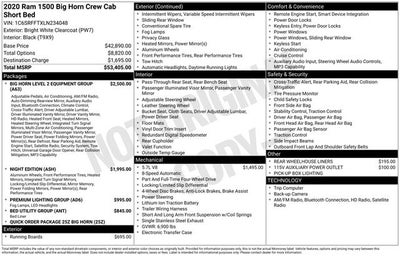 2020 RAM 1500 Big Horn/Lone Star