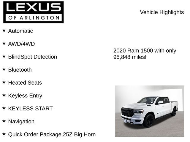 2020 RAM 1500 Big Horn/Lone Star