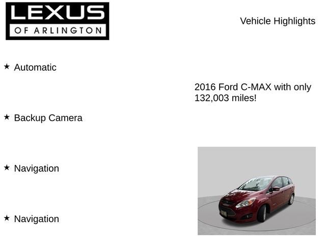 2016 Ford C-Max Hybrid SEL
