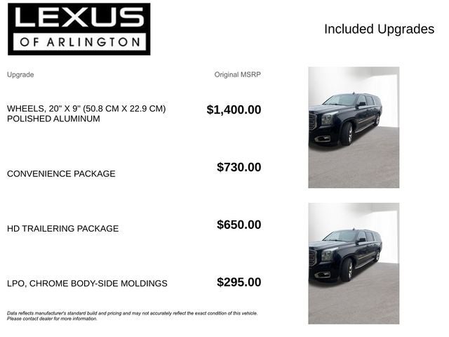 2015 GMC Yukon XL SLE 1500