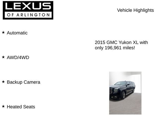2015 GMC Yukon XL SLE 1500