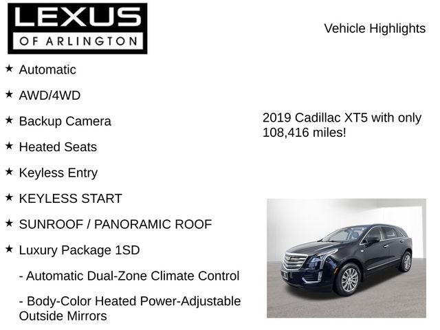 2019 Cadillac XT5 Luxury