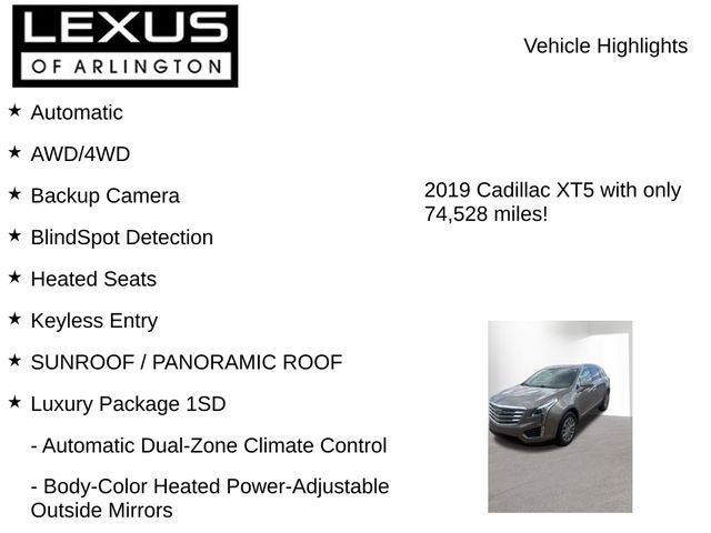 2019 Cadillac XT5 Luxury AWD