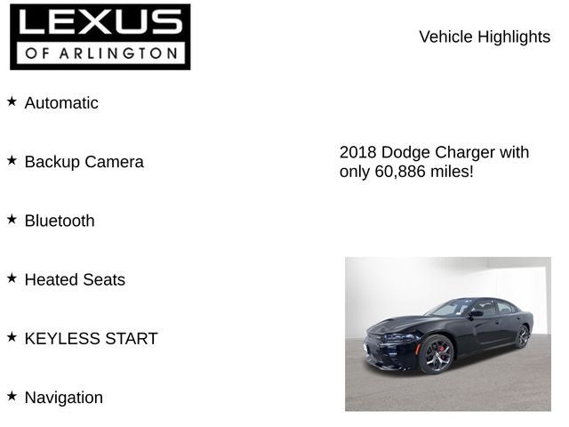 2018 Dodge Charger V6 Plus