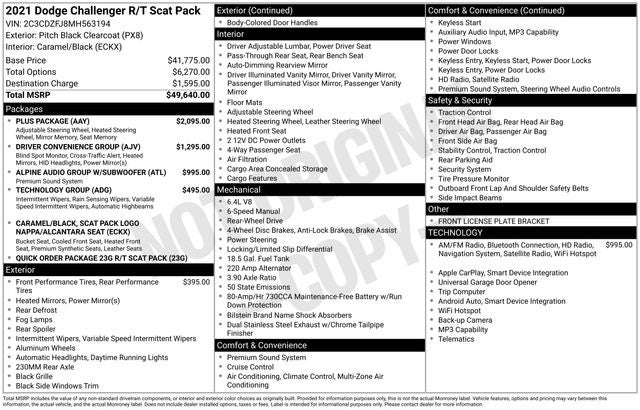 2021 Dodge Challenger R/T Scat Pack