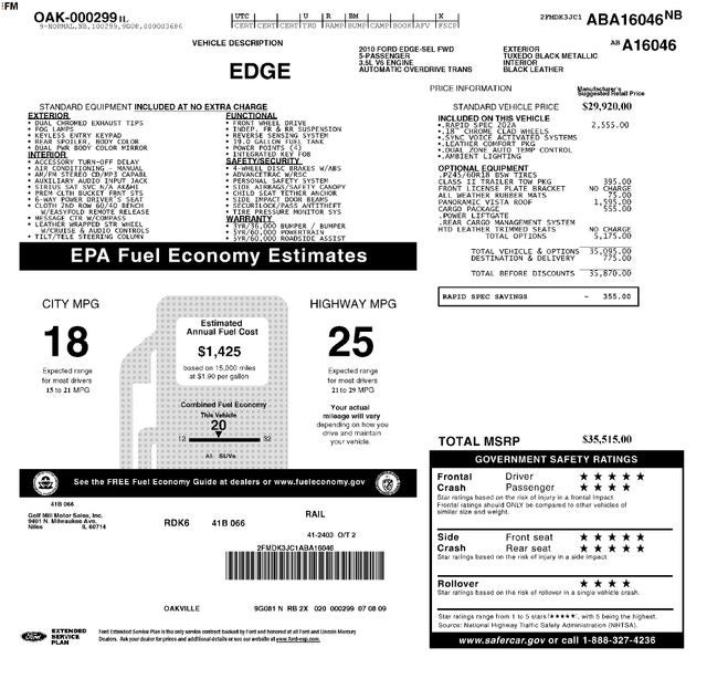 2010 Ford Edge SEL