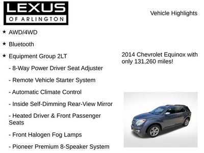 2014 Chevrolet Equinox LT