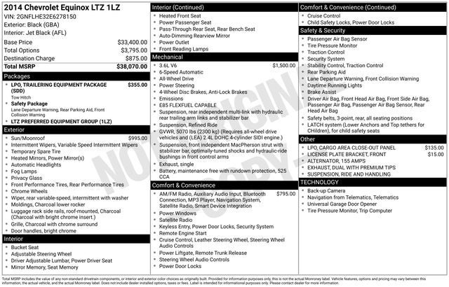 2014 Chevrolet Equinox LTZ