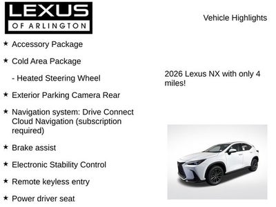 2026 Lexus NX NX 350