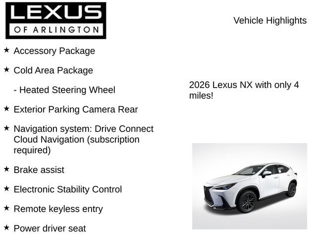 2026 Lexus NX NX 350