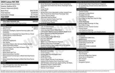 2025 Lexus NX 350 AWD