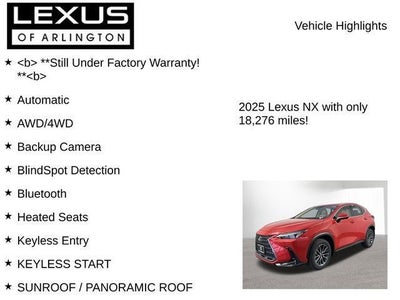2025 Lexus NX 350 Base