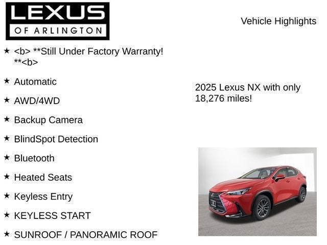 2025 Lexus NX 350 Base