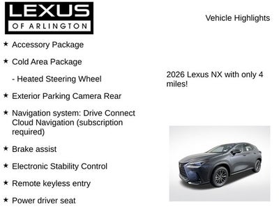 2026 Lexus NX NX 350