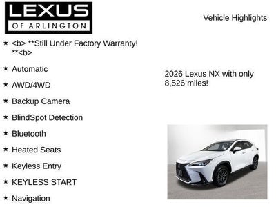 2026 Lexus NX 350 NX 350
