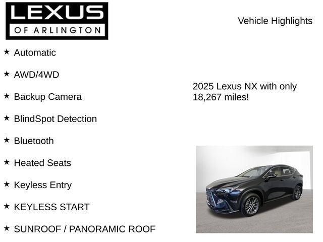 2025 Lexus NX 350 NX 350