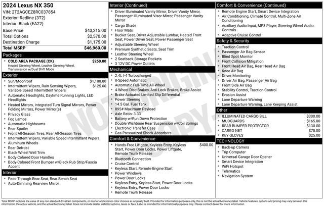 2024 Lexus NX 350 AWD