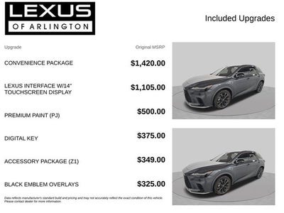 2026 Lexus RX 350 RX 350 F SPORT Design
