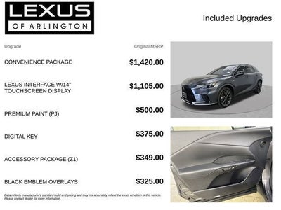 2026 Lexus RX RX 350 F SPORT Design