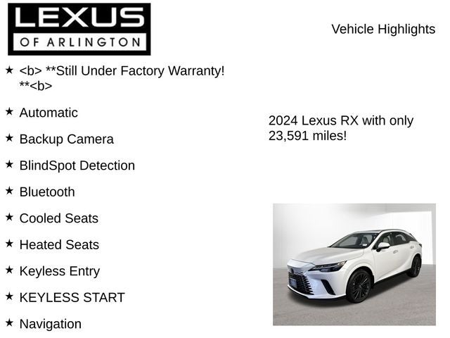 2024 Lexus RX 350 PREMIUM FWD