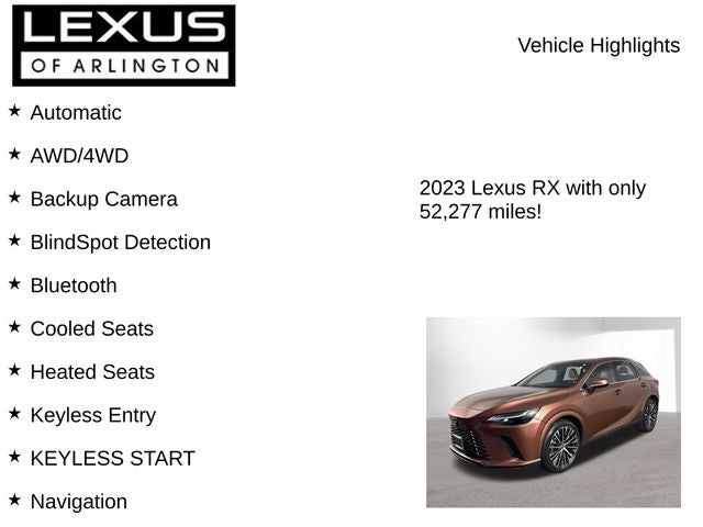 2023 Lexus RX 350 PREMIUM PLUS
