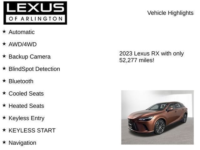2023 Lexus RX 350 PREMIUM PLUS