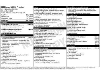 2025 Lexus RX 350 PREMIUM