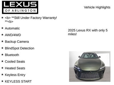 2025 Lexus RX 350 Premium Plus