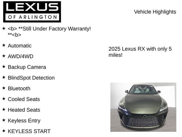 2025 Lexus RX 350 Premium Plus