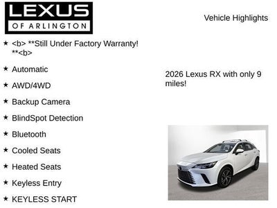 2026 Lexus RX 350 RX 350 Premium