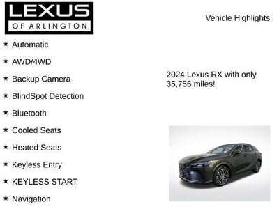 2024 Lexus RX RX 350