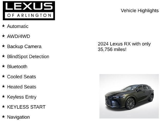2024 Lexus RX RX 350