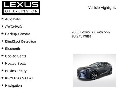 2026 Lexus RX RX 350 Premium