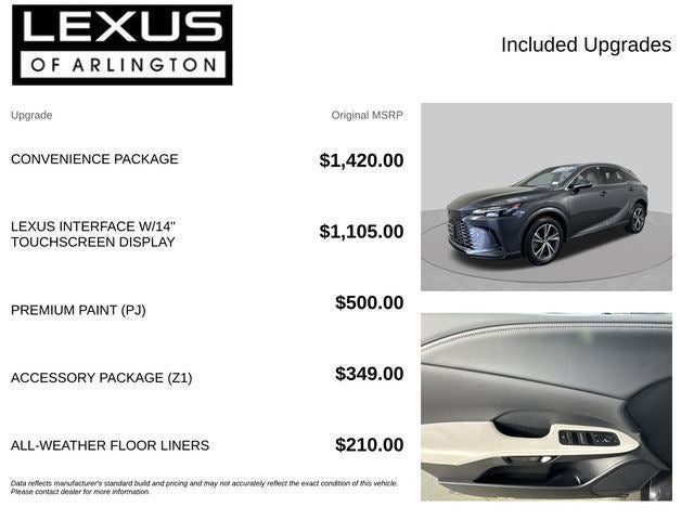 2026 Lexus RX RX 350 Premium