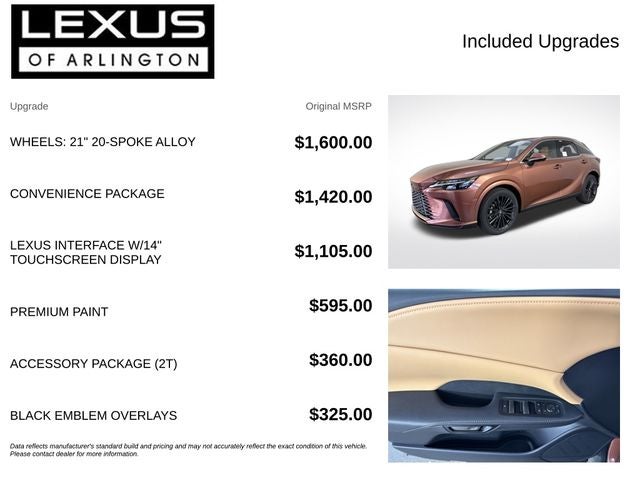 2026 Lexus RX RX 350 Premium