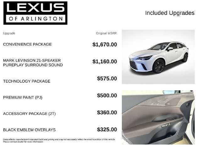 2026 Lexus RX RX 350 Luxury