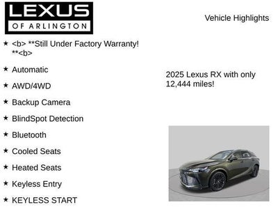2025 Lexus RX RX 350 Premium