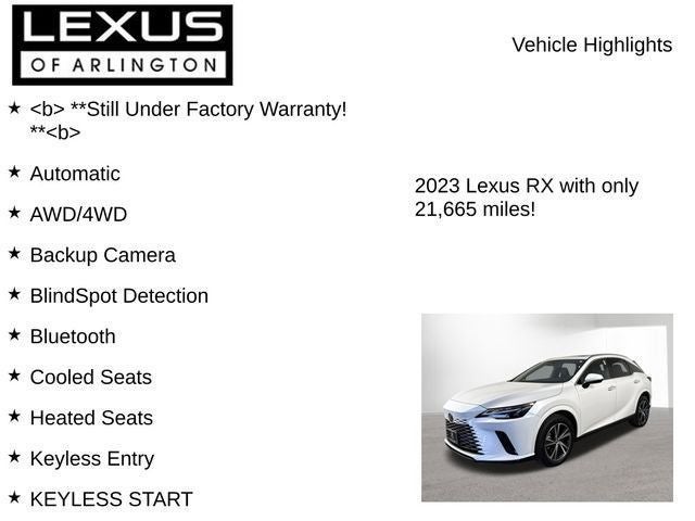 2023 Lexus RX 350 PREMIUM PLUS