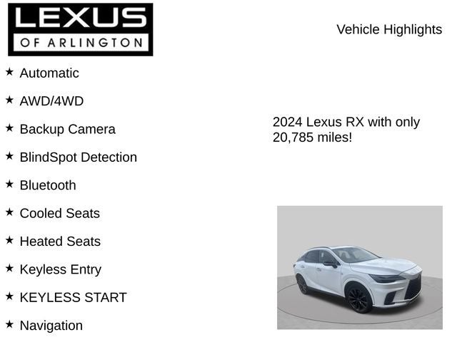 2024 Lexus RX RX 350
