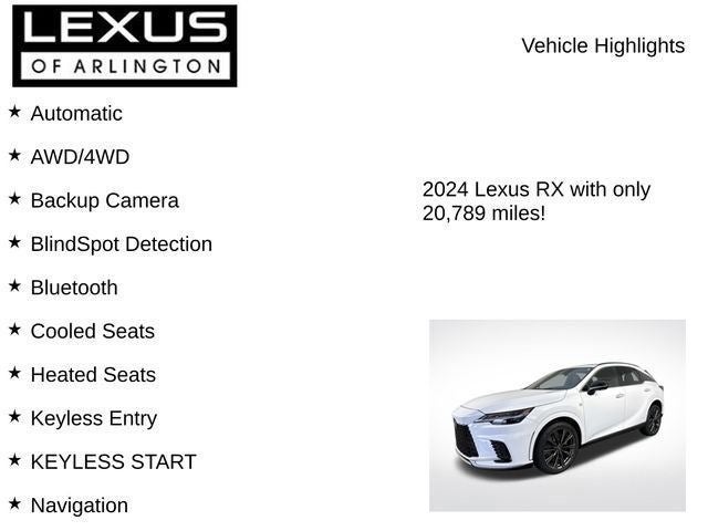 2024 Lexus RX RX 350