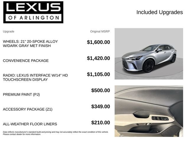2025 Lexus RX RX 350 Premium