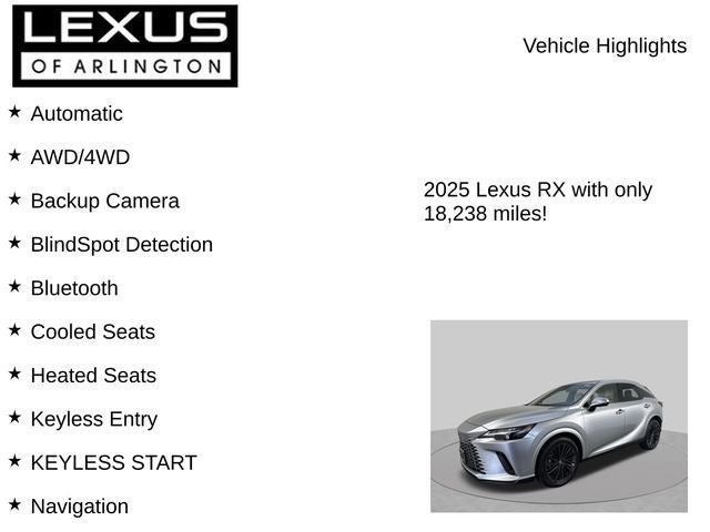 2025 Lexus RX RX 350 Premium