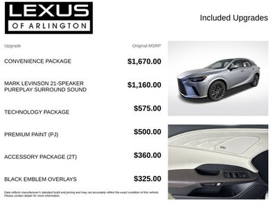 2026 Lexus RX RX 350 Luxury