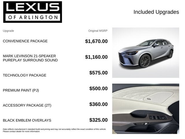 2026 Lexus RX RX 350 Luxury