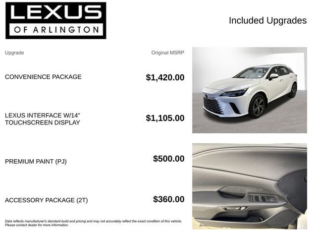 2026 Lexus RX 350 RX 350 Premium