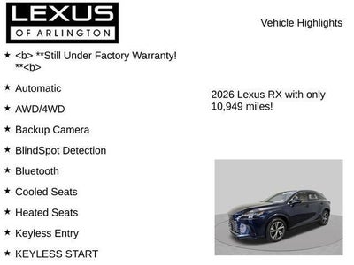 2026 Lexus RX RX 350 Premium